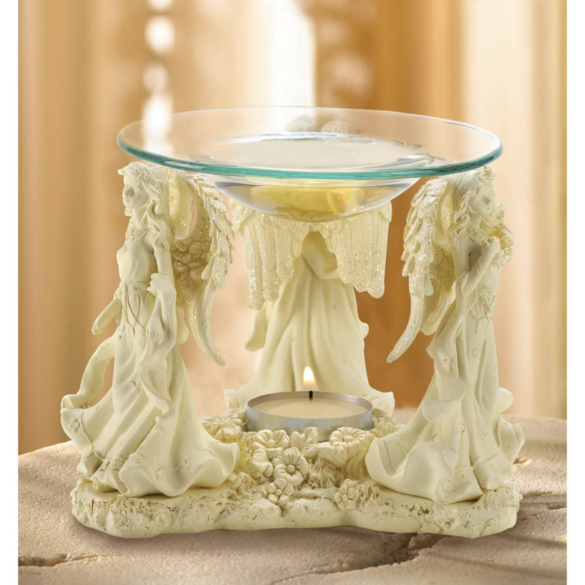Angelic Trio Oil Warmer 5.75" x 5.12" x 4.62